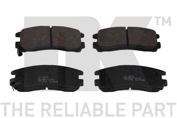 NK Brake Pads Set Rear 223016 [PM2101667]