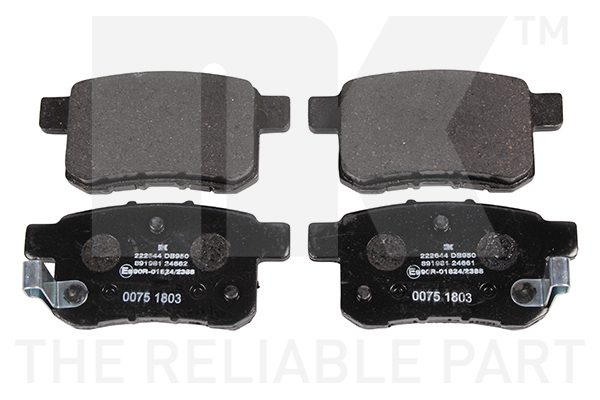 NK Brake Pads Set Rear 222644 [PM2101639]