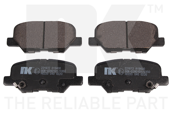 NK Brake Pads Set Rear 221972 [PM2101307]