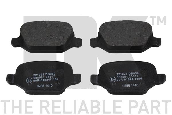NK Brake Pads Set Rear 221023 [PM2101093]
