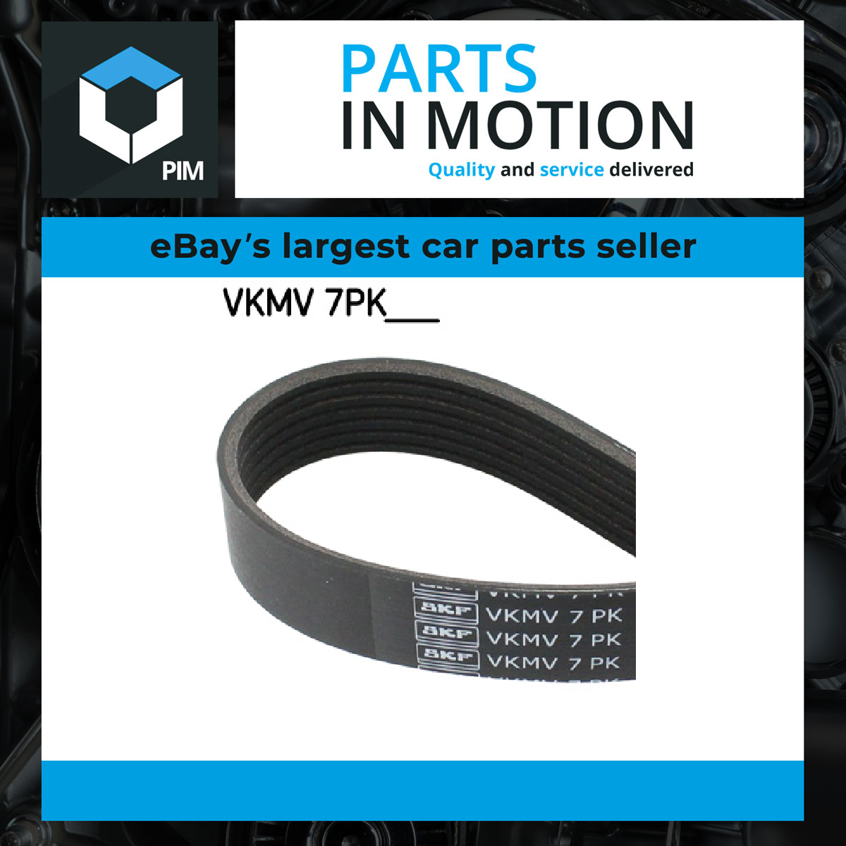 SKF 7 Rib Multi V Drive Belt VKMV7PK1930 [PM308648]