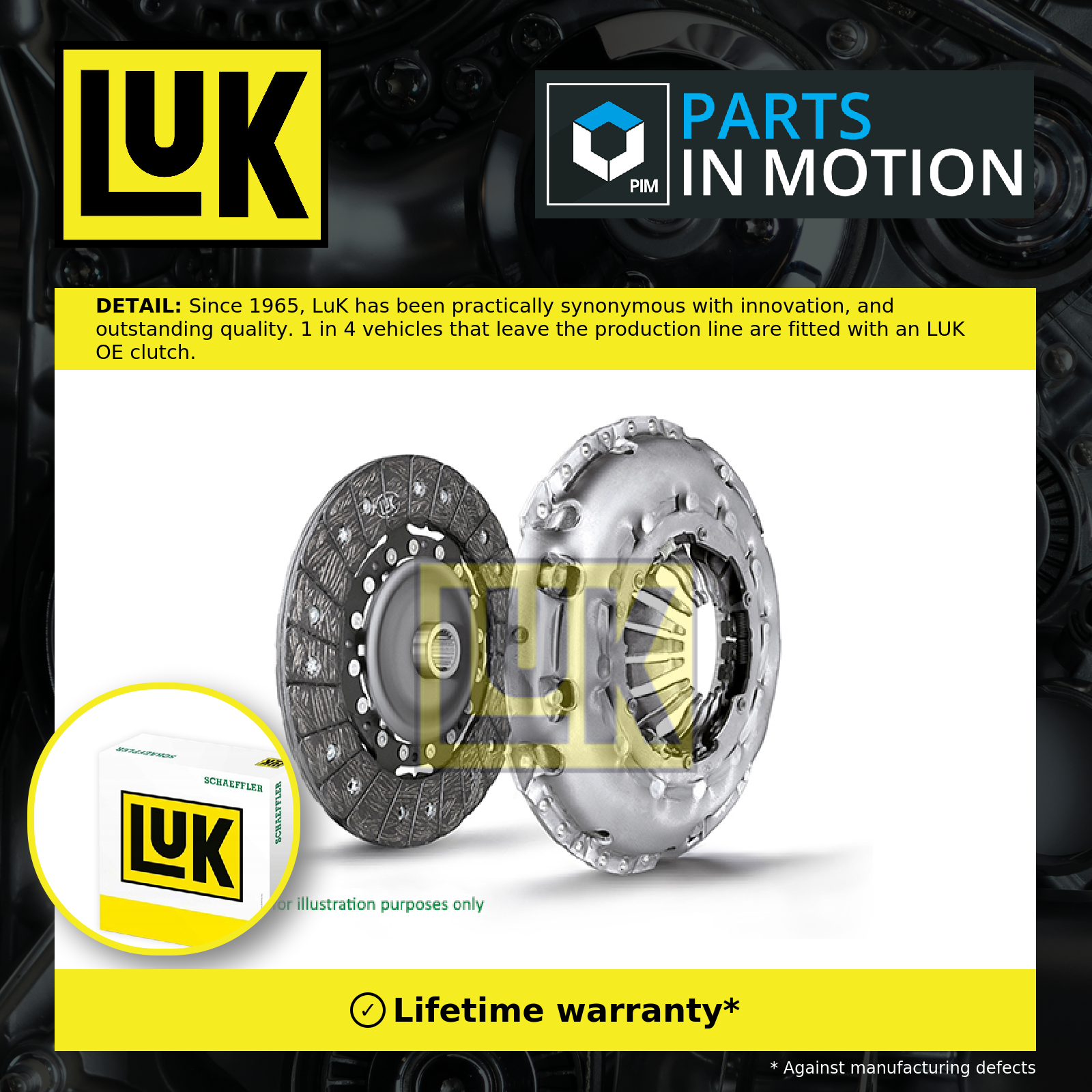 LuK Clutch Kit 2 piece (Cover+Plate) 620342009 [PM1221112]