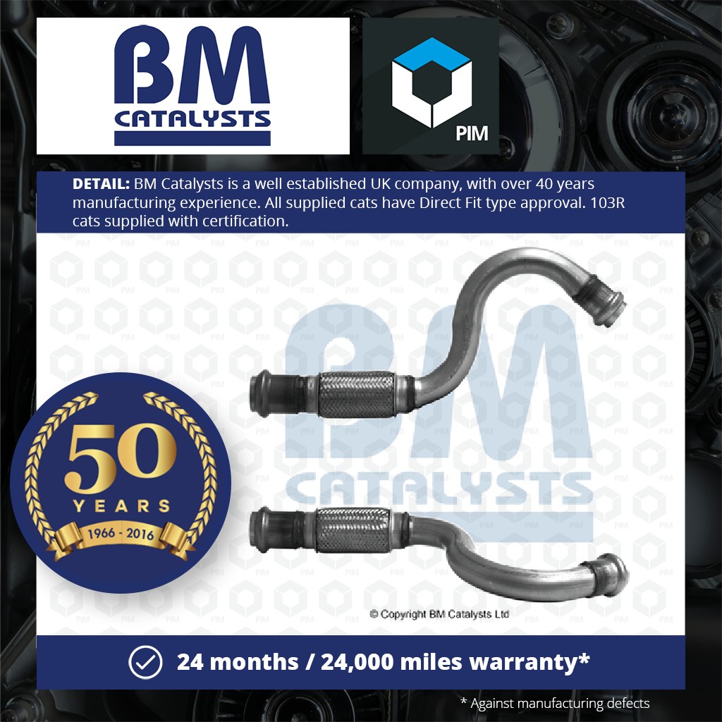 BM Catalysts Exhaust Pipe + Fitting Kit Front BM50995K [PM2133833]