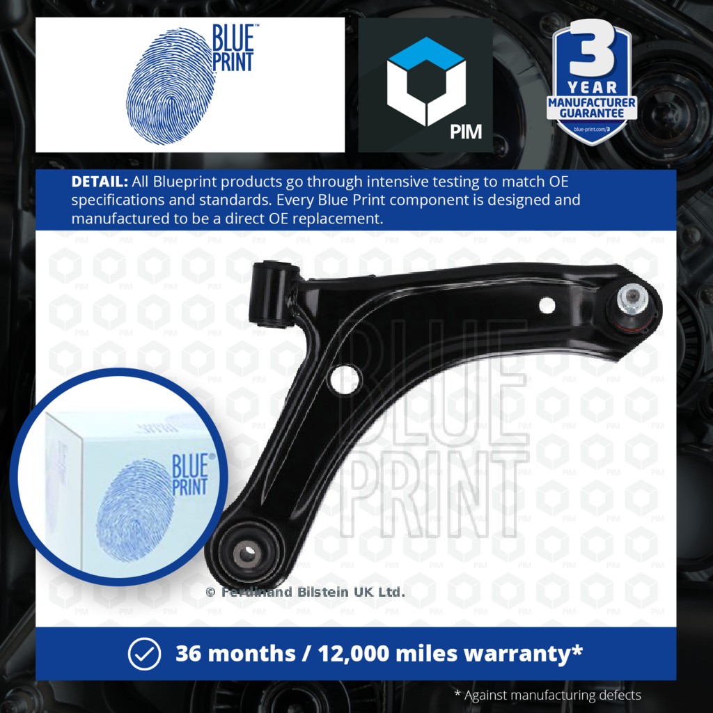 Blue Print Wishbone / Suspension Arm Front Lower, Right ADBP860137 [PM2086864]