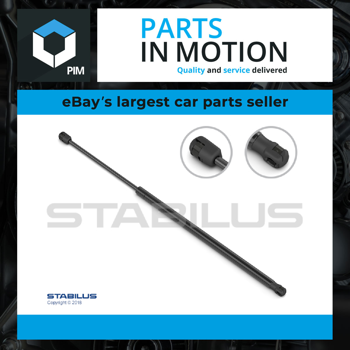 Stabilus Boot Gas Strut 3937AM [PM1630130]