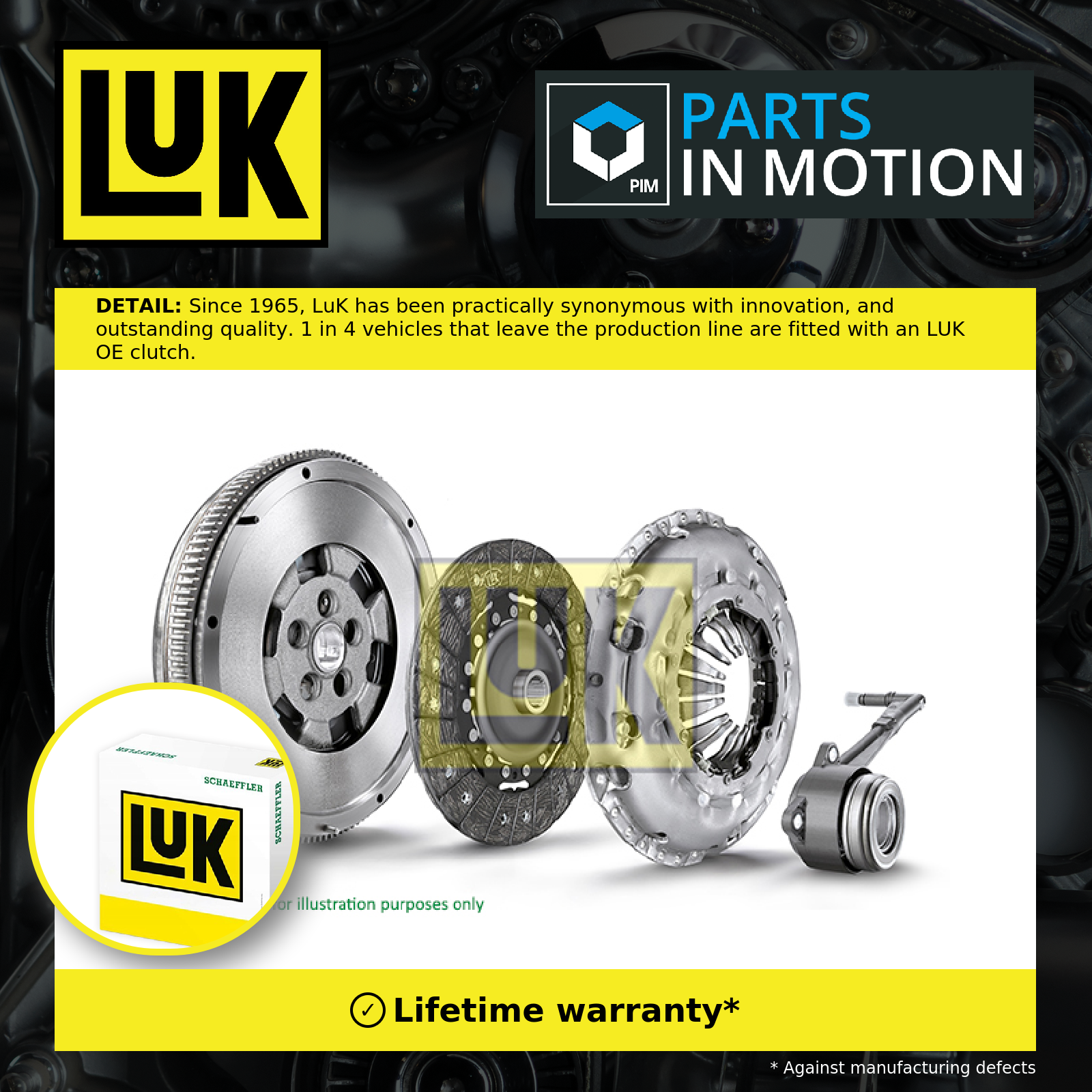 LuK Dual Mass Flywheel DMF Kit with Clutch and CSC 600027700 [PM1220983]