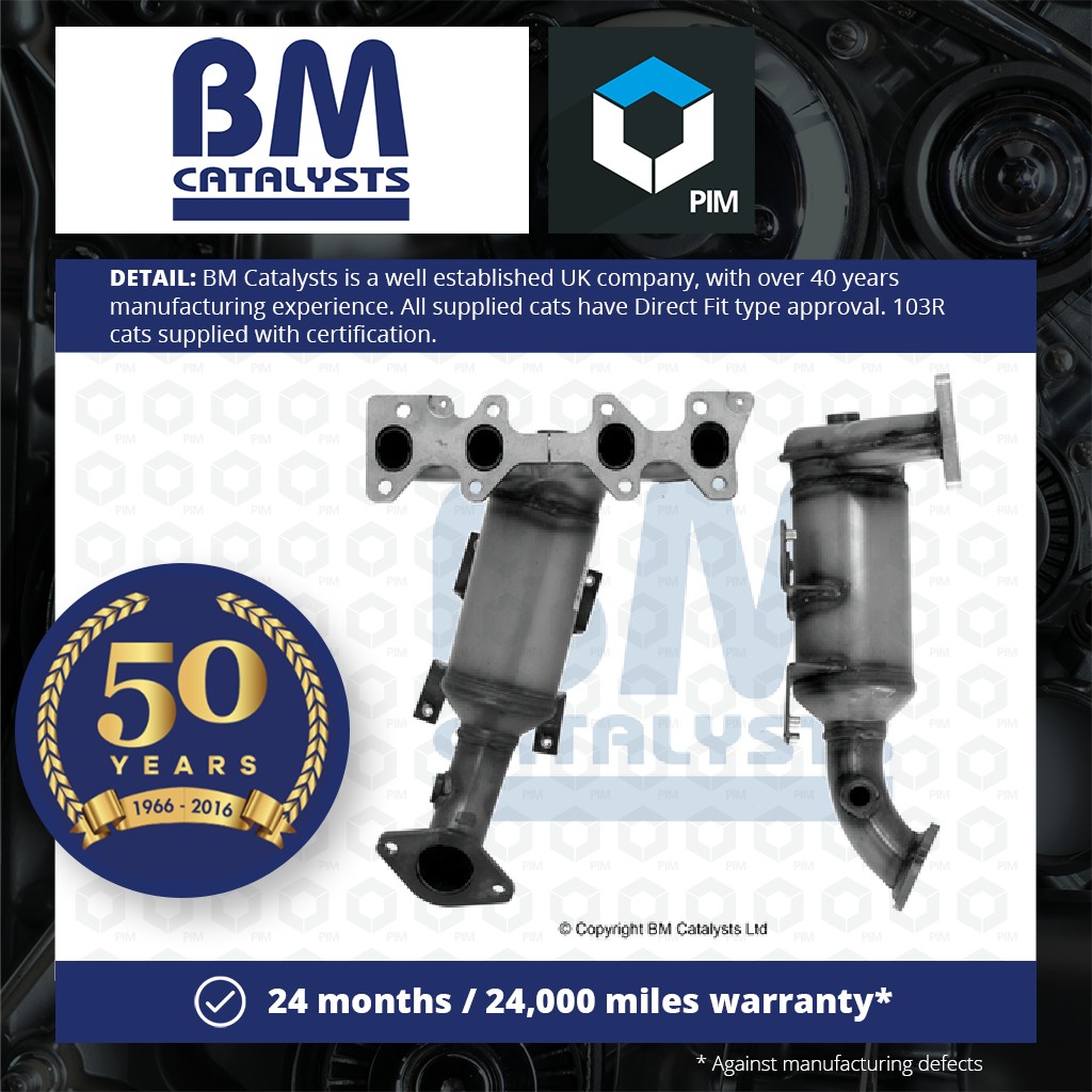 BM Catalysts Catalytic Converter Type Approved + Fitting Kit Front BM92270HK [PM2077298]