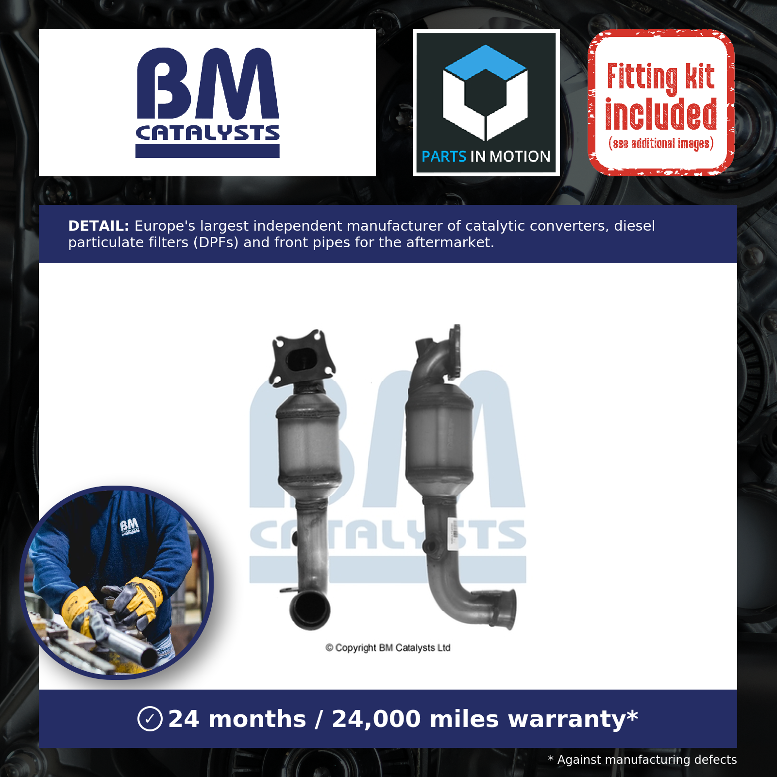 BM Catalysts Catalytic Converter Type Approved BM92266H [PM1206154]