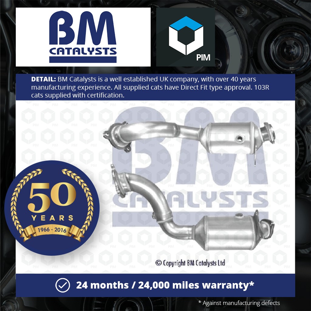 BM Catalysts Catalytic Converter Type Approved + Fitting Kit Front BM92156HK [PM2077232]
