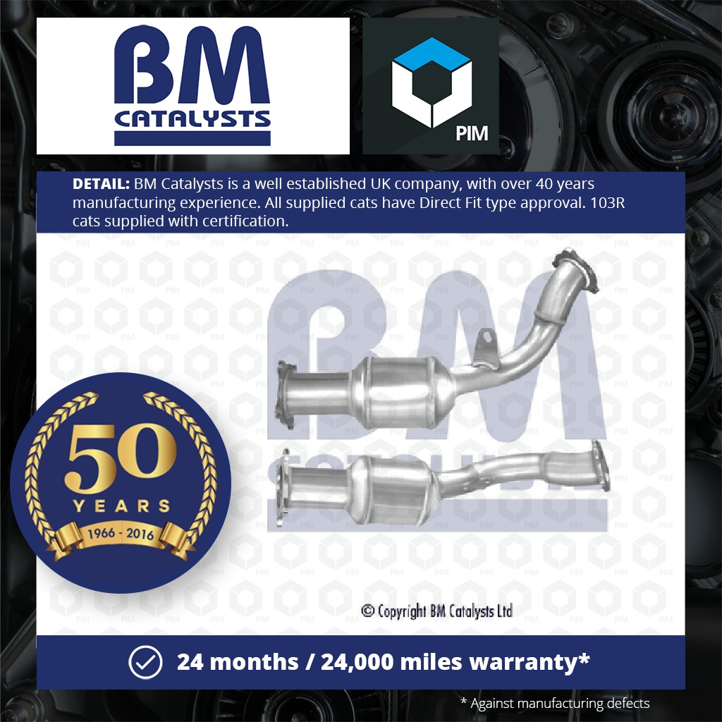 BM Catalysts Catalytic Converter Type Approved + Fitting Kit Front BM92110HK [PM2077198]