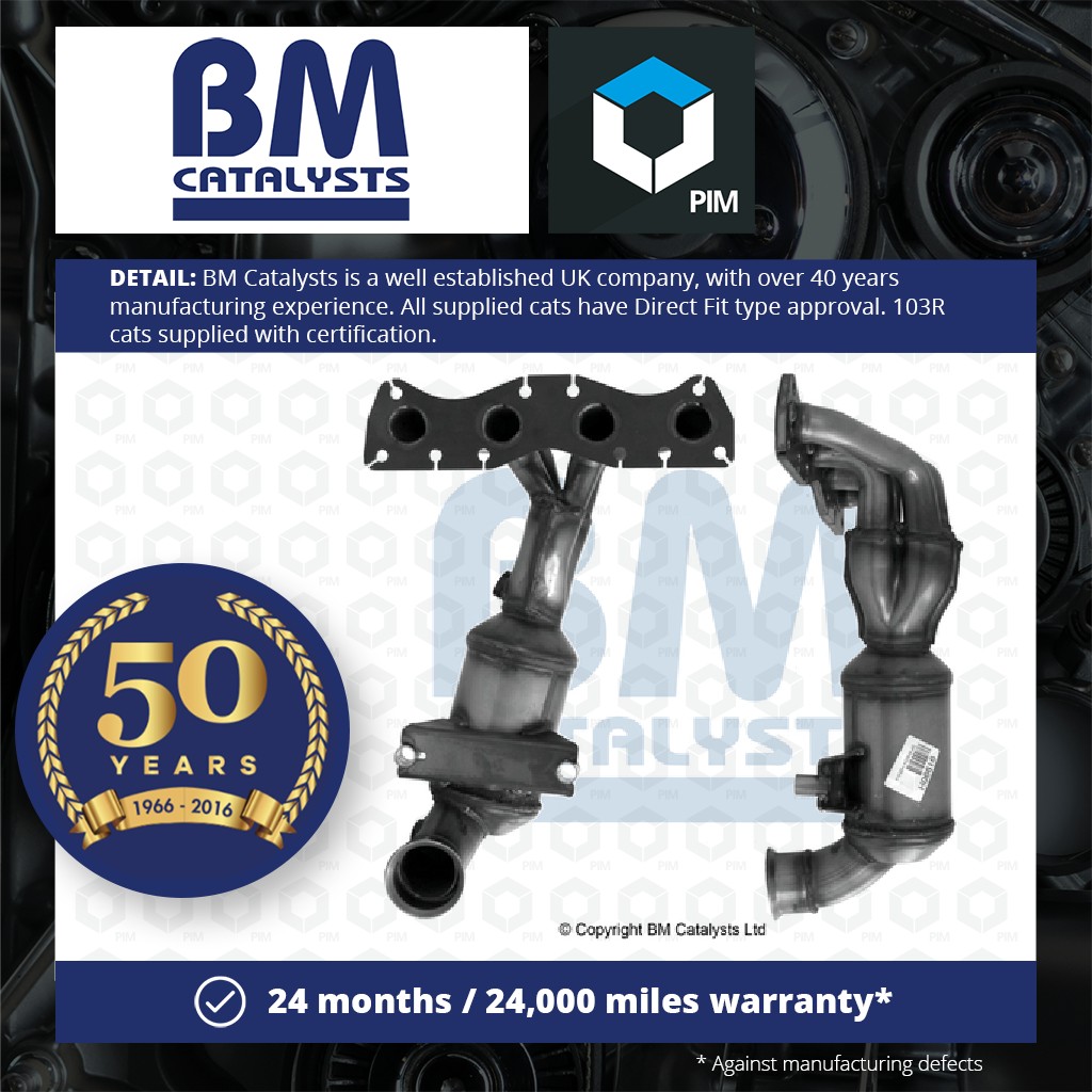 BM Catalysts Catalytic Converter Type Approved + Fitting Kit Front BM91990HK [PM2077100]