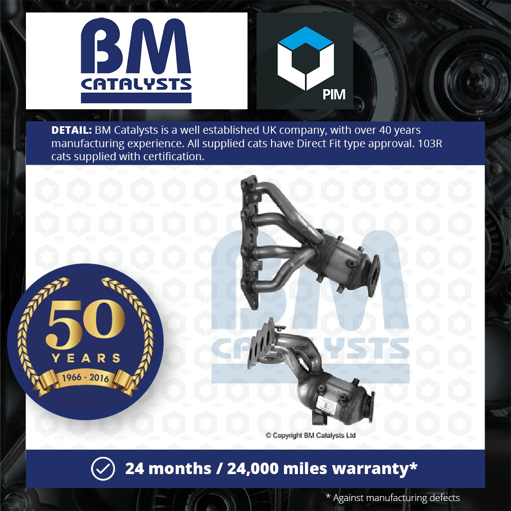 BM Catalysts Catalytic Converter Type Approved + Fitting Kit Front BM91956HK [PM2077068]