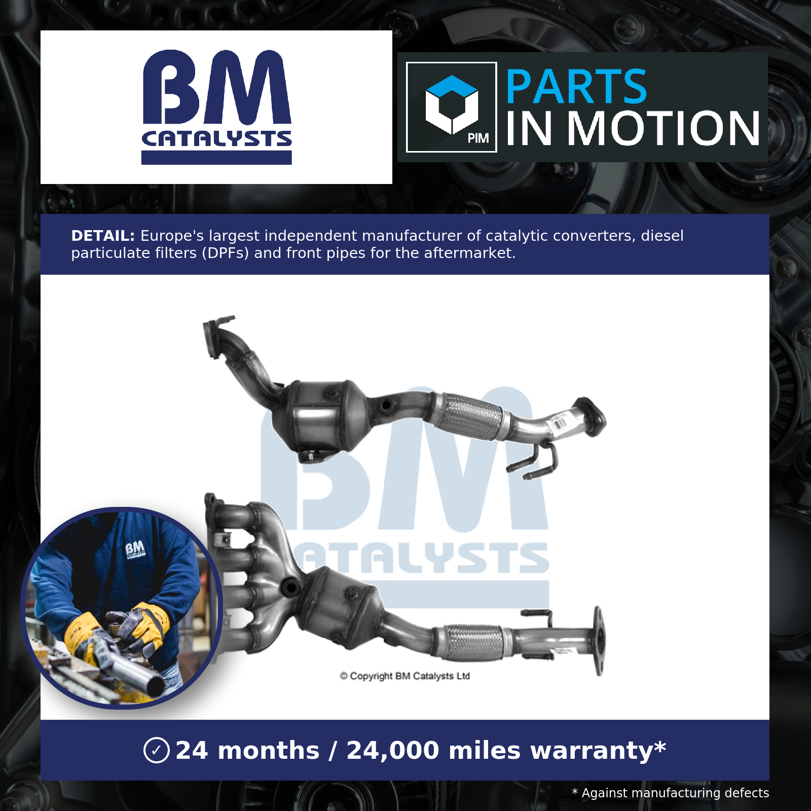 BM Catalysts Catalytic Converter Type Approved BM91931H [PM1206107]