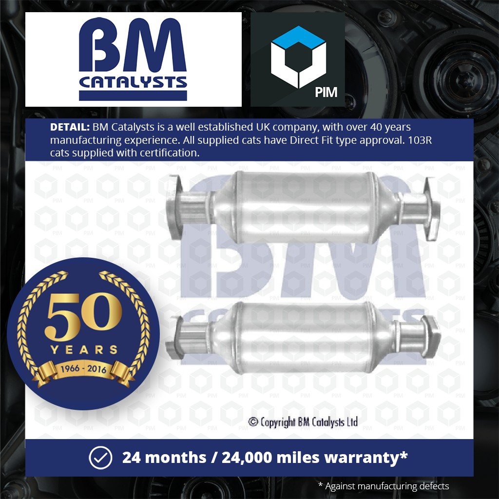 BM Catalysts Catalytic Converter Type Approved + Fitting Kit Rear BM91928HK [PM2077058]