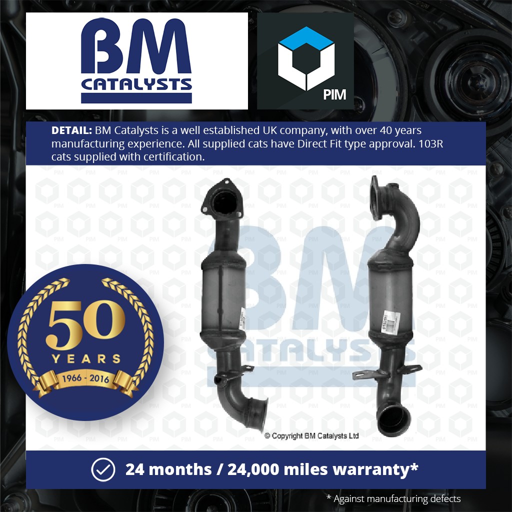 BM Catalysts Catalytic Converter Type Approved + Fitting Kit Front BM91925HK [PM2077054]