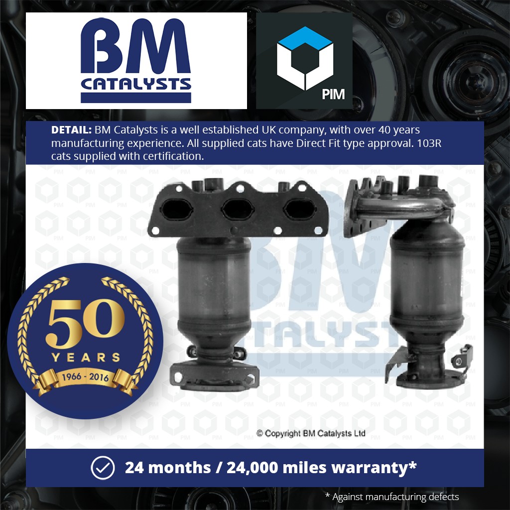 BM Catalysts Catalytic Converter Type Approved + Fitting Kit Front BM91712HK [PM2076900]