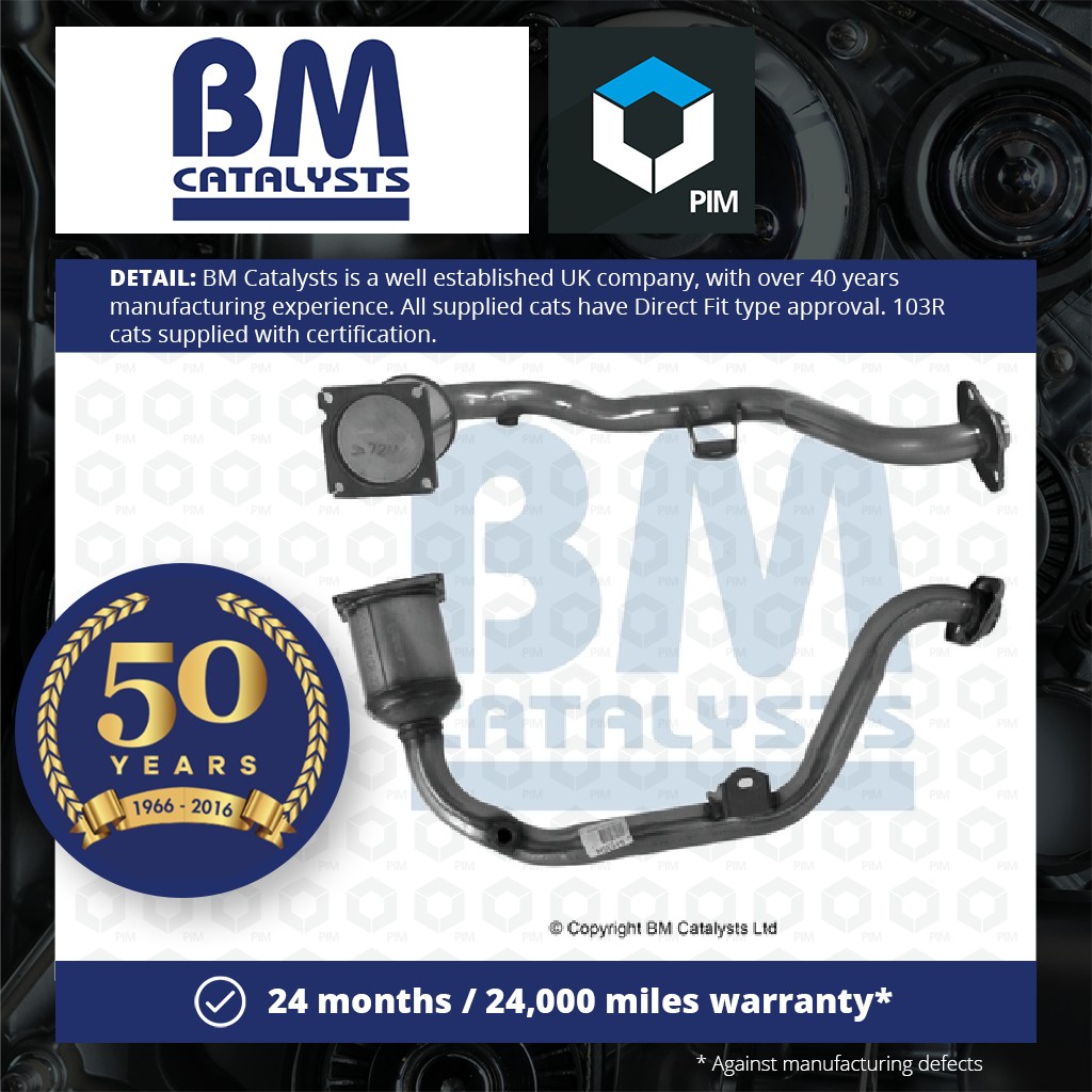 BM Catalysts Catalytic Converter Type Approved + Fitting Kit Front BM91635HK [PM2076844]