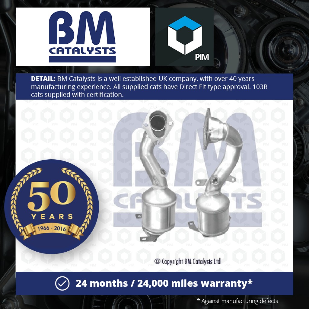BM Catalysts Catalytic Converter Type Approved + Fitting Kit Front BM91602HK [PM2076806]