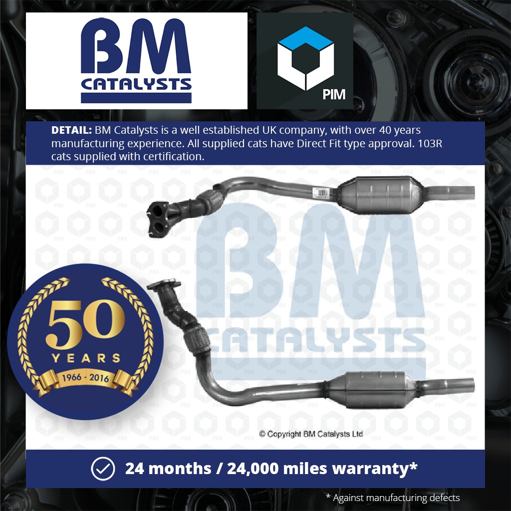 BM Catalysts Catalytic Converter Type Approved + Fitting Kit BM91524HK [PM2076716]