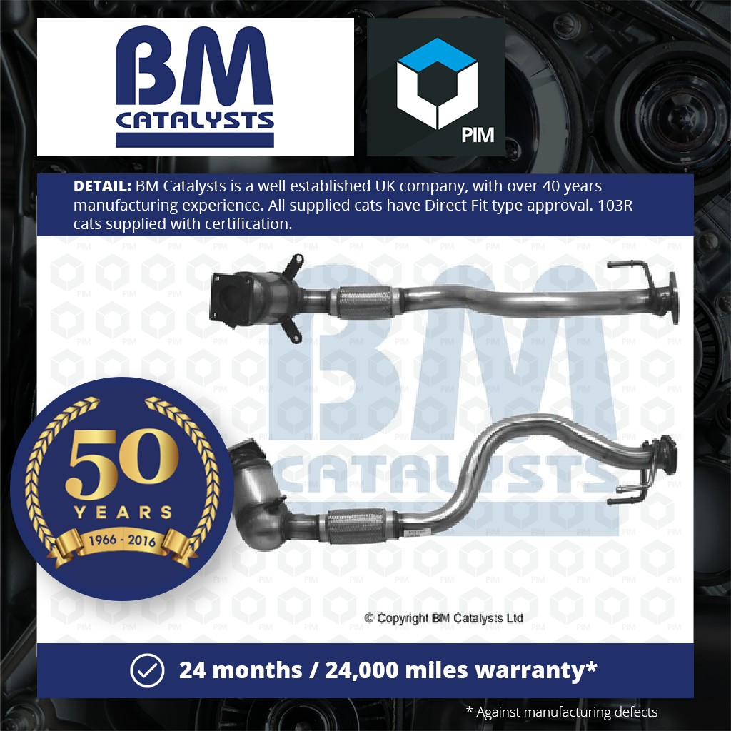 BM Catalysts Catalytic Converter Type Approved + Fitting Kit Front BM91518HK [PM2076708]