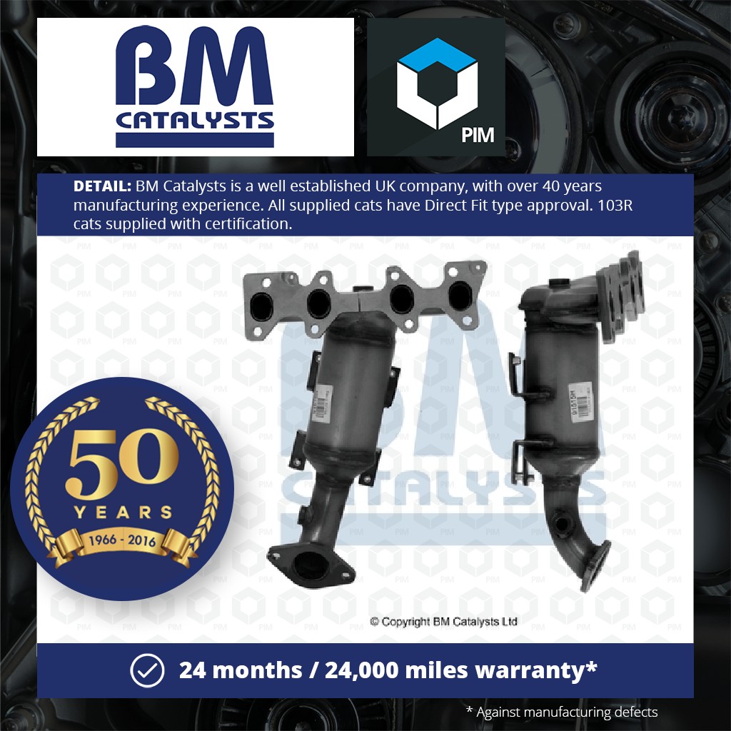 BM Catalysts Catalytic Converter Type Approved + Fitting Kit BM91515HK [PM2076704]