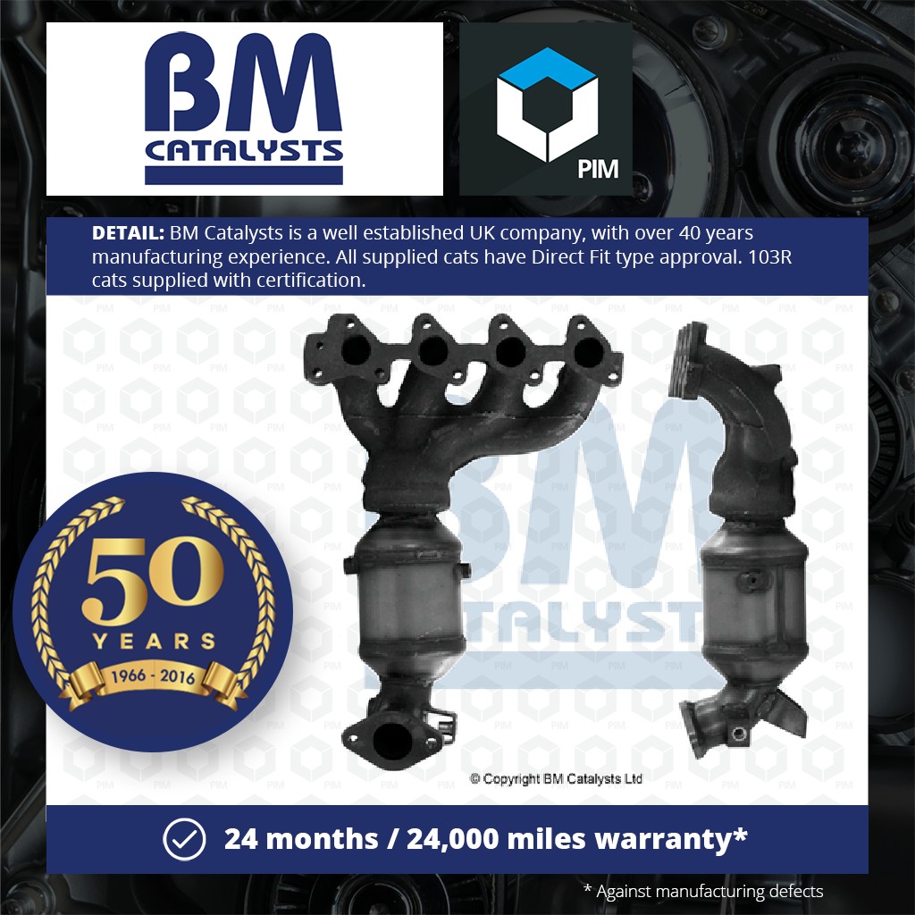 BM Catalysts Catalytic Converter Type Approved + Fitting Kit Front BM91446HK [PM2076604]