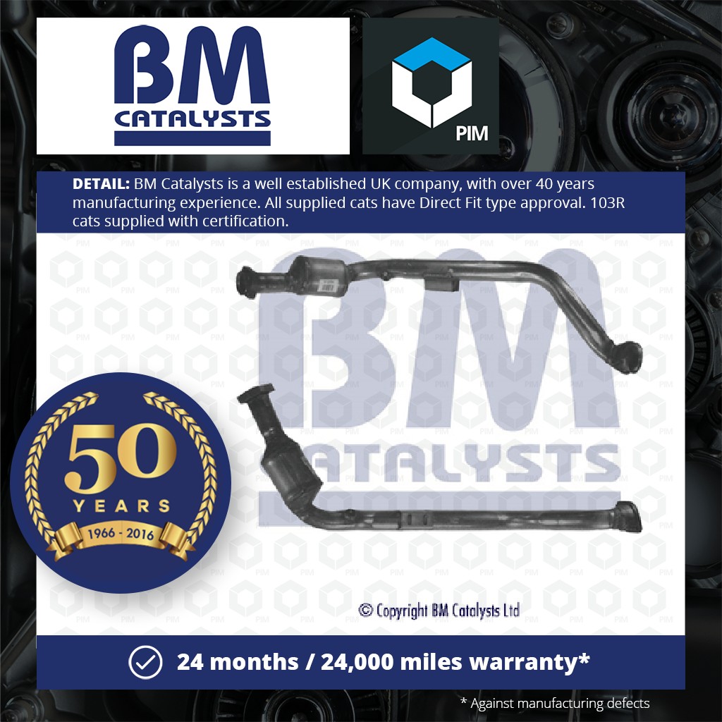 BM Catalysts Catalytic Converter Type Approved + Fitting Kit Right BM91284HK [PM2076306]