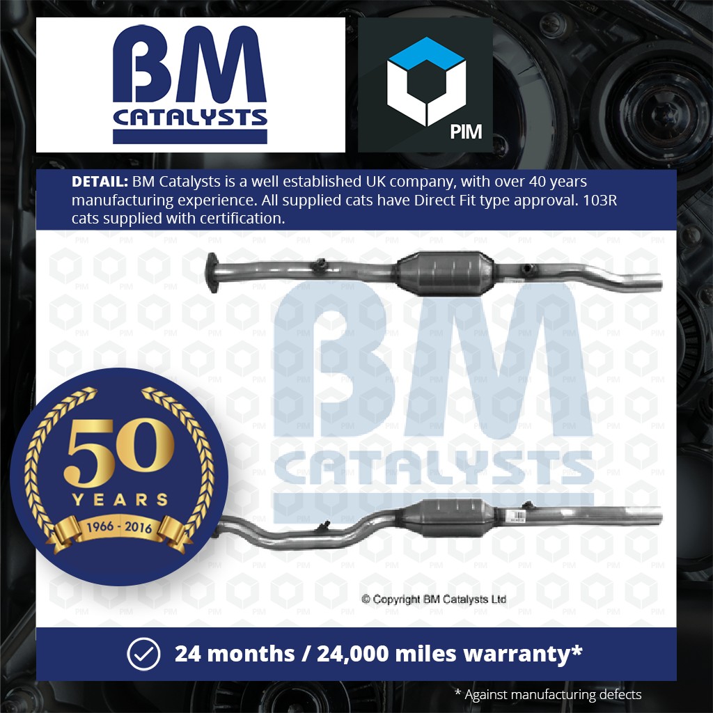 BM Catalysts Catalytic Converter Type Approved + Fitting Kit Rear BM91241HK [PM2076230]