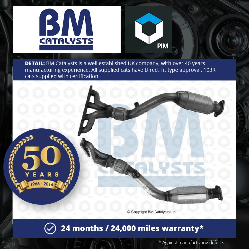 BM Catalysts Catalytic Converter Type Approved + Fitting Kit Front BM91146HK [PM2076030]