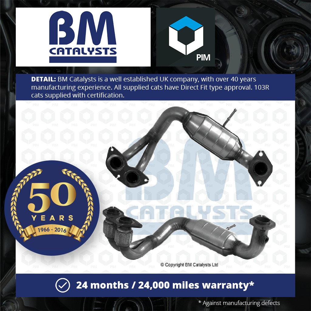 BM Catalysts Non Type Approved Catalytic Converter Rear BM91053 [PM335268]