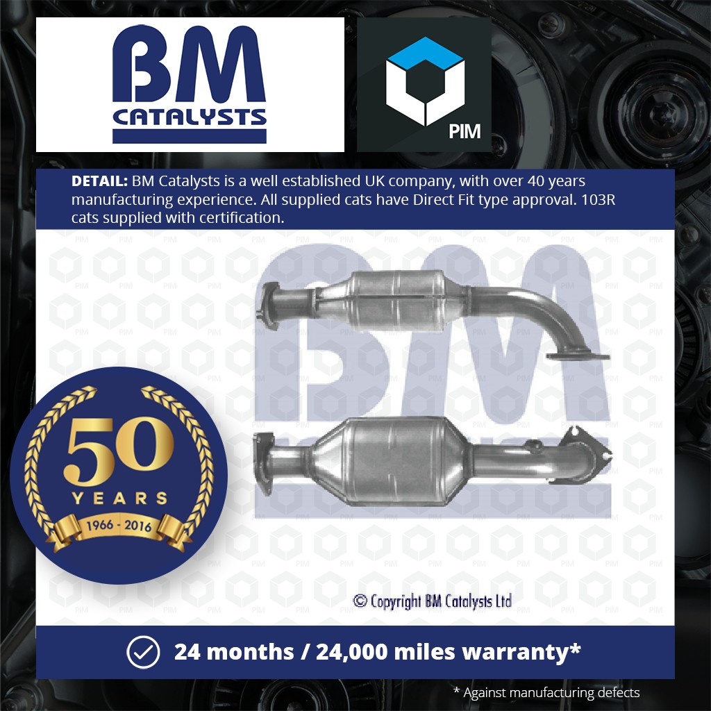 BM Catalysts Catalytic Converter Type Approved + Fitting Kit BM90967HK [PM2075596]