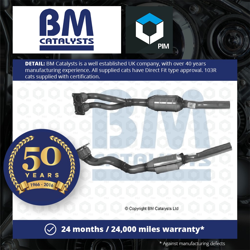 BM Catalysts Catalytic Converter Type Approved + Fitting Kit BM90734HK [PM2075046]