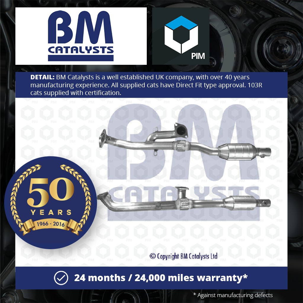 BM Catalysts Catalytic Converter Type Approved + Fitting Kit BM90704HK [PM2074970]
