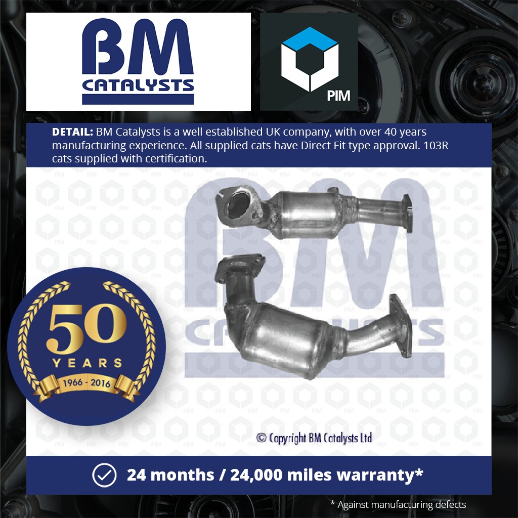 BM Catalysts Non Type Approved Catalytic Converter Front BM90687 [PM333386]