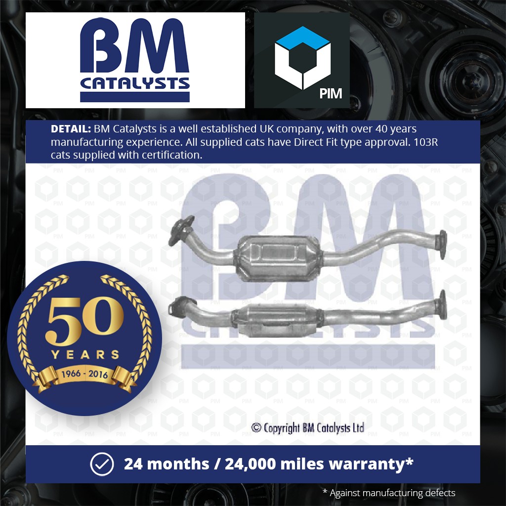 BM Catalysts Catalytic Converter Type Approved + Fitting Kit BM90608HK [PM2074776]