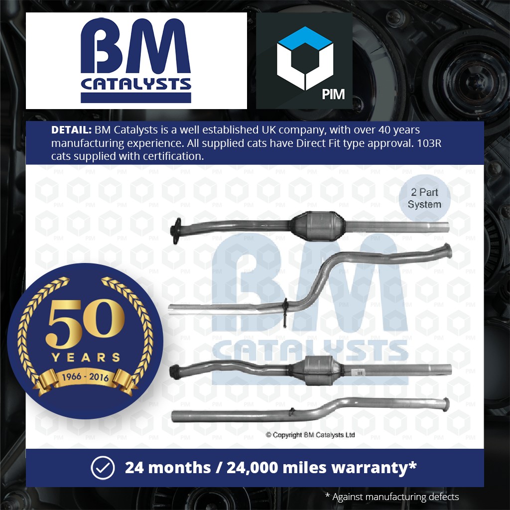 BM Catalysts Non Type Approved Catalytic Converter + Fitting Kit BM90020K [PM2073598]