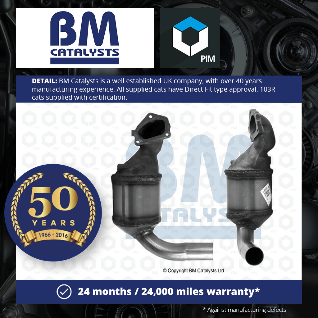 BM Catalysts Catalytic Converter Type Approved + Fitting Kit Front BM80478HK [PM2073438]