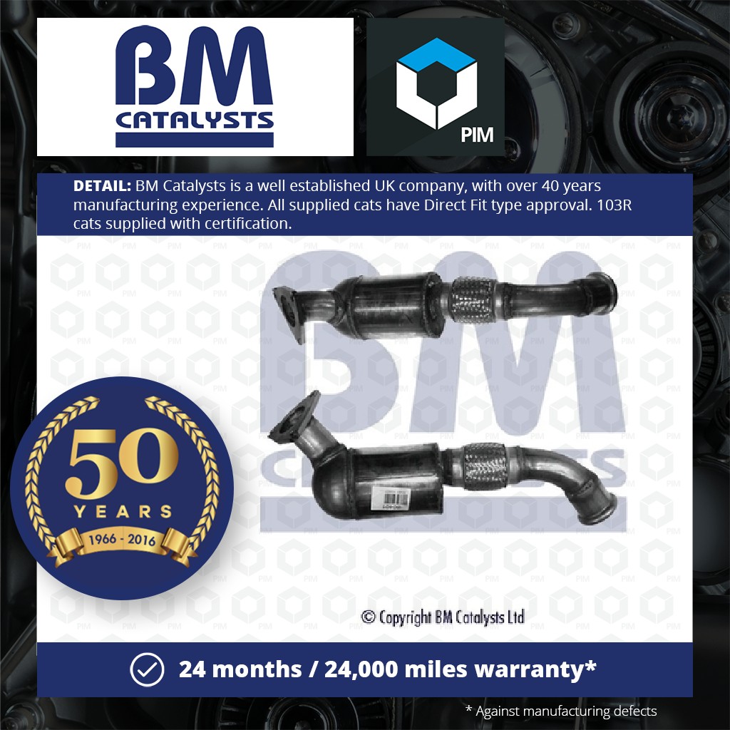 BM Catalysts Catalytic Converter Type Approved + Fitting Kit Front Right BM80401HK [PM2073326]