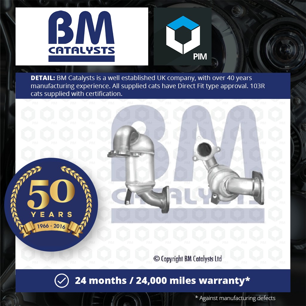 BM Catalysts Catalytic Converter Type Approved + Fitting Kit Front BM80309HK [PM2073176]
