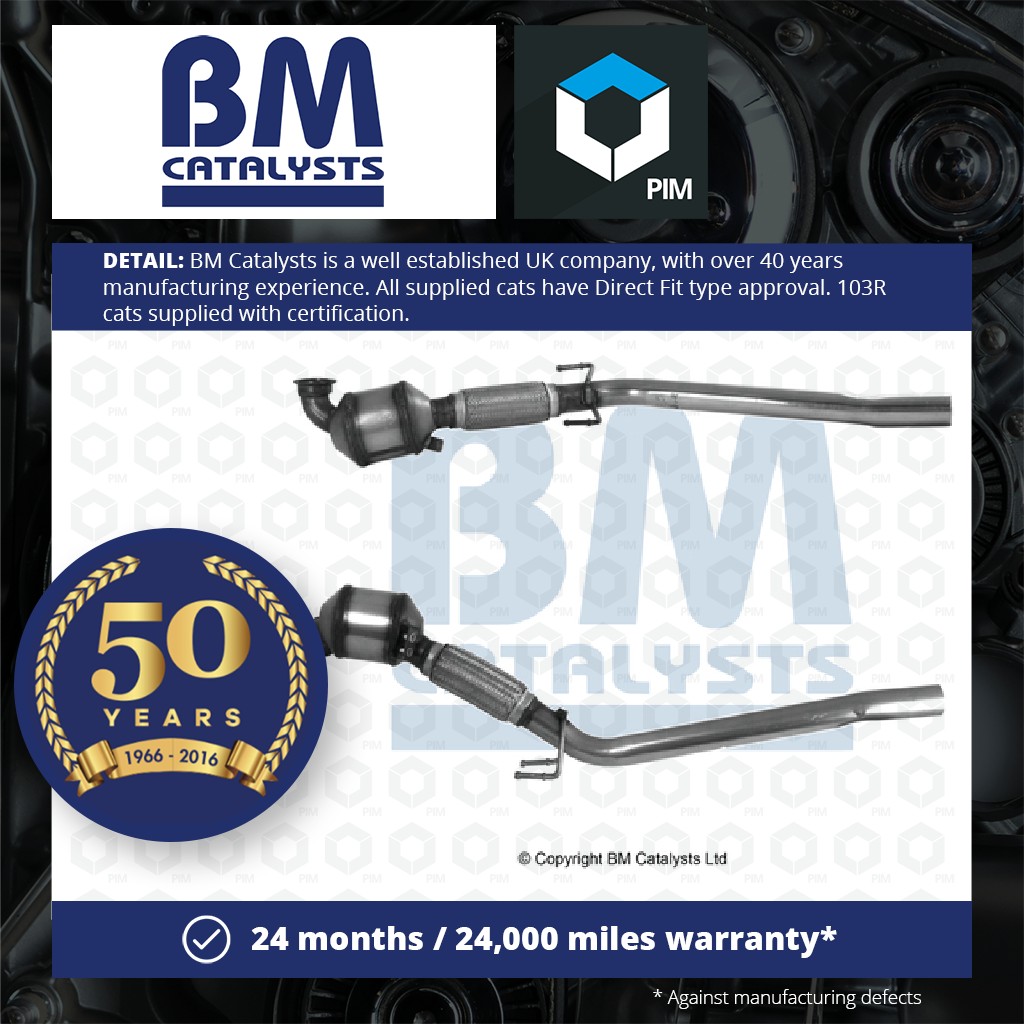 BM Catalysts Catalytic Converter Type Approved + Fitting Kit BM80249HK [PM2073008]