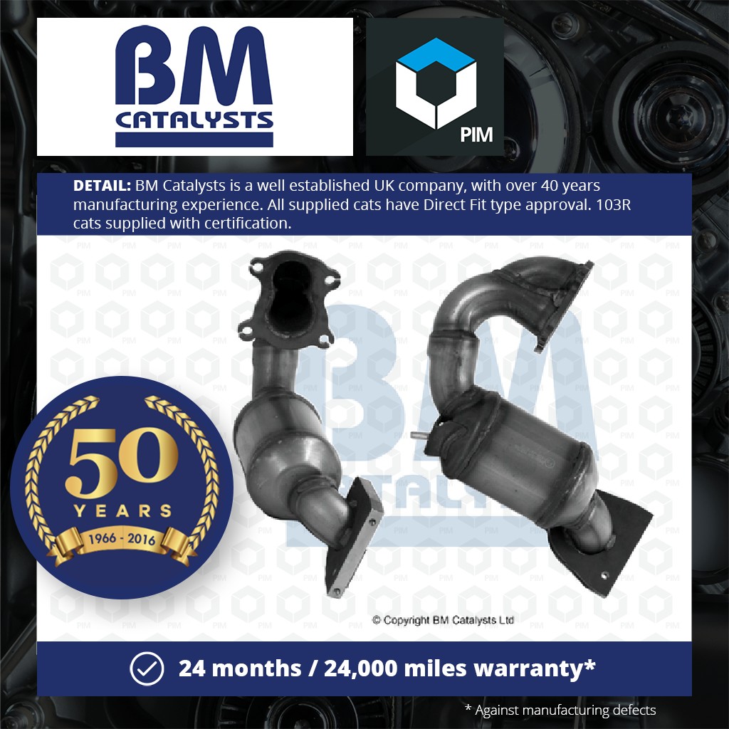 BM Catalysts Catalytic Converter Type Approved + Fitting Kit Front BM80232HK [PM2072970]