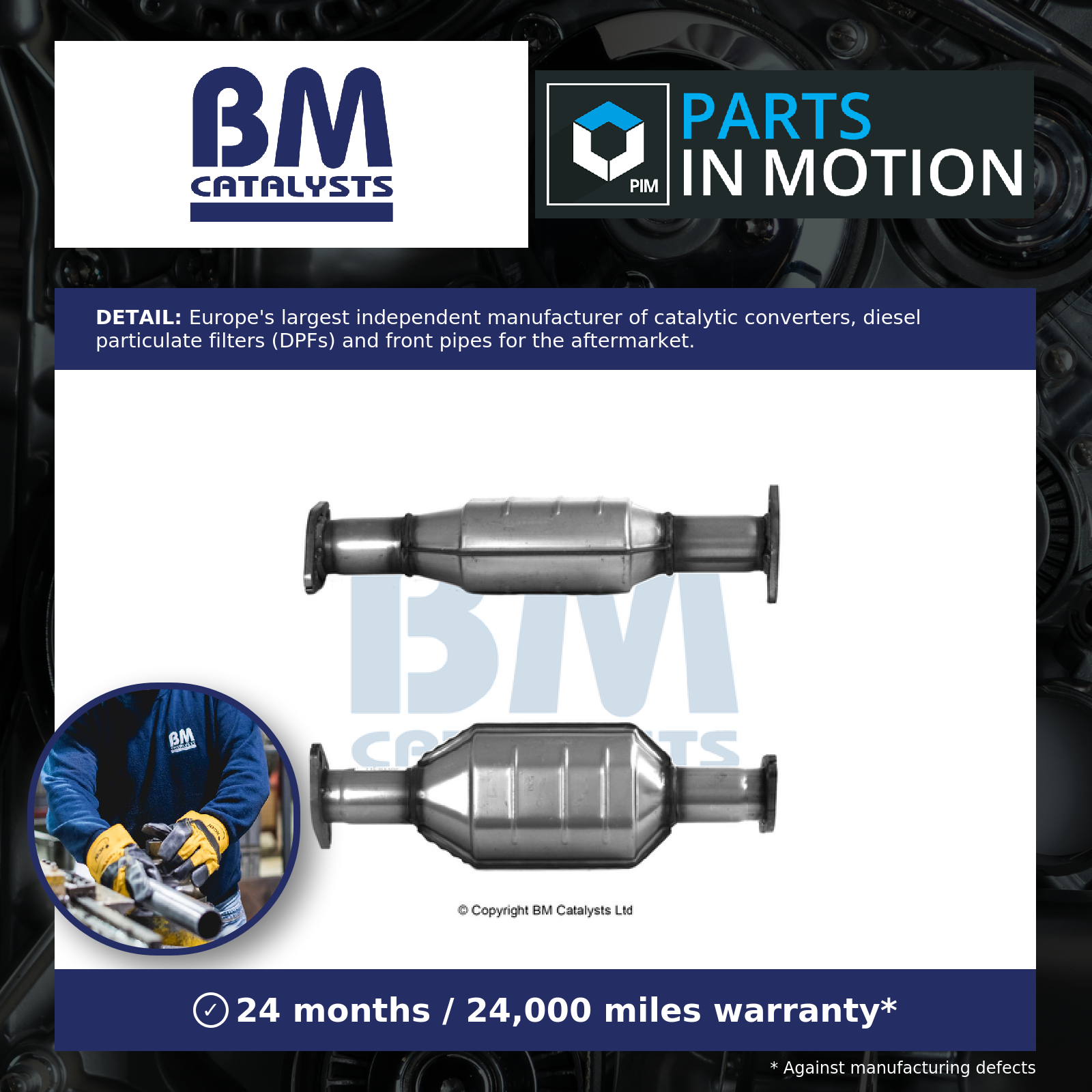 BM Catalysts Catalytic Converter Type Approved BM80182H [PM331257]