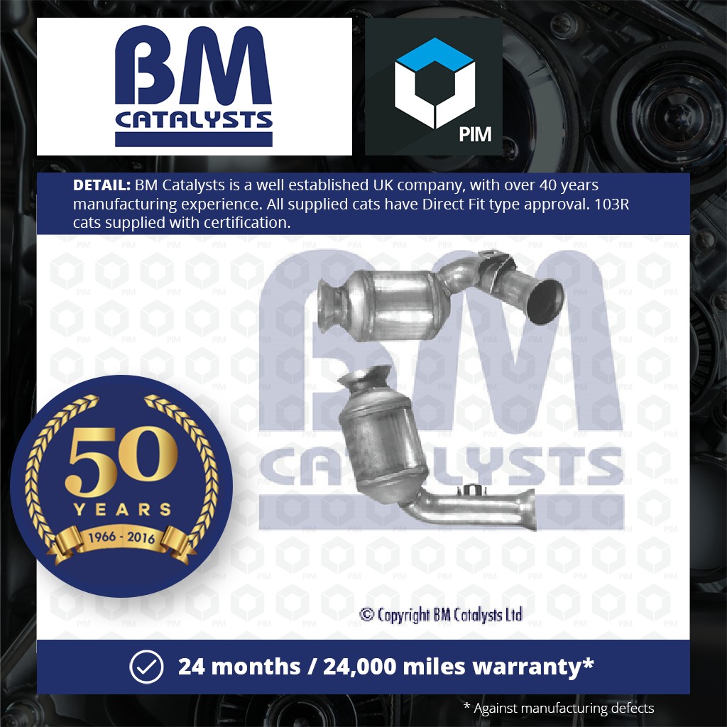 BM Catalysts Catalytic Converter Type Approved + Fitting Kit Front BM80180HK [PM2072826]