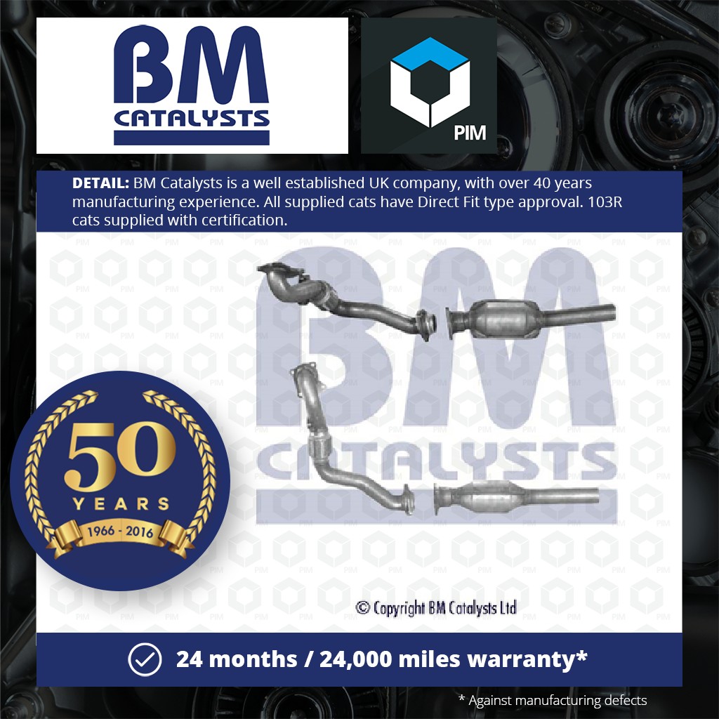 BM Catalysts Catalytic Converter Type Approved + Fitting Kit BM80024HK [PM2072298]