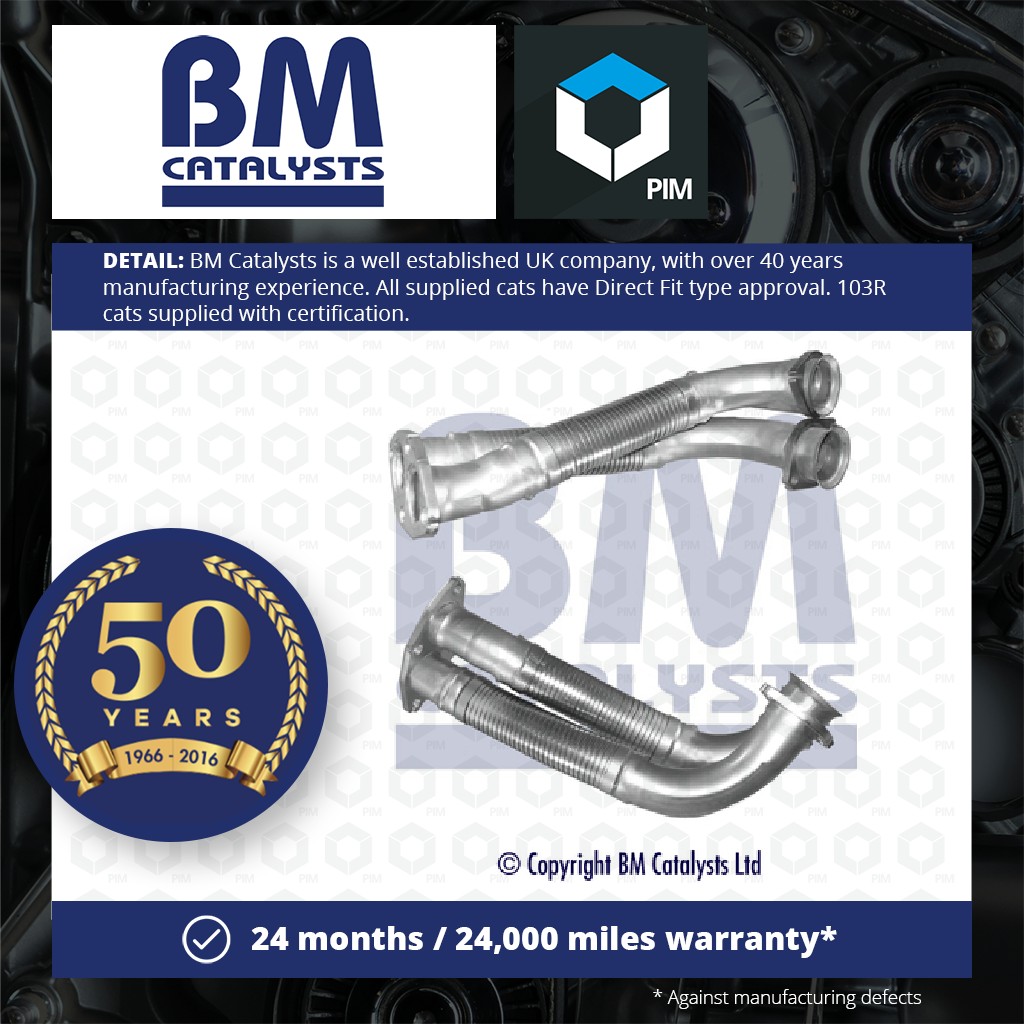 BM Catalysts Exhaust Front / Down Pipe + Fitting Kit Front BM70639K [PM2072172]