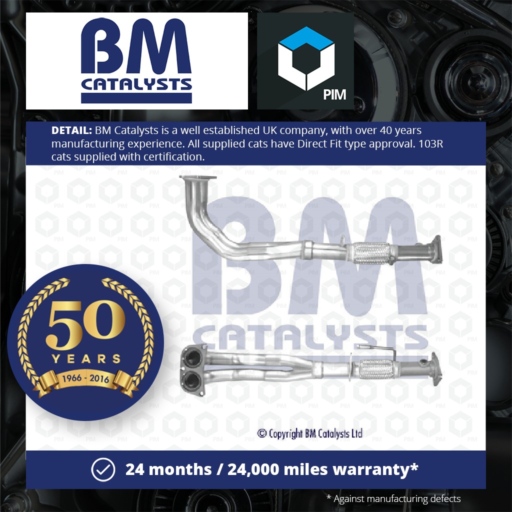 BM Catalysts Exhaust Front / Down Pipe + Fitting Kit Front BM70630K [PM2072160]