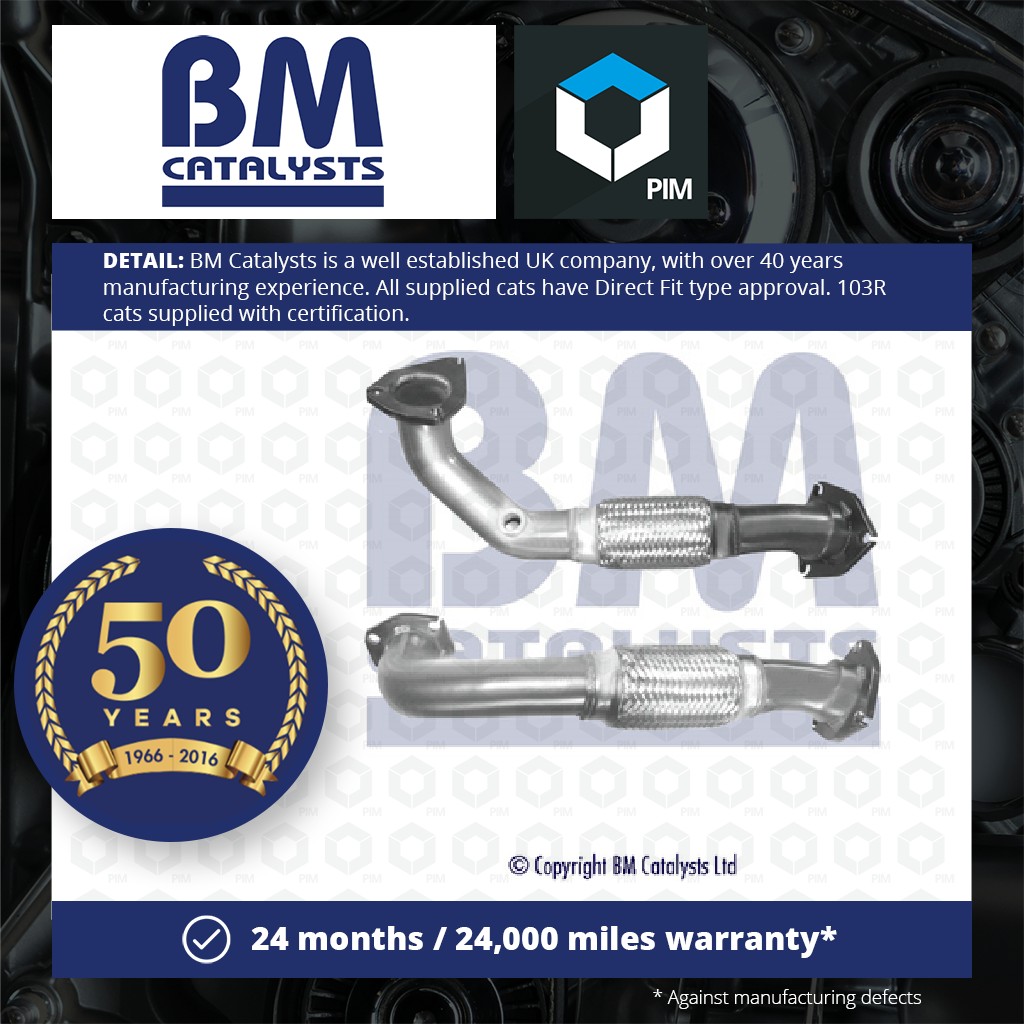 BM Catalysts Exhaust Front / Down Pipe + Fitting Kit Front BM70622K [PM2072144]