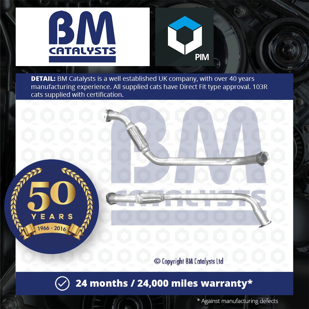 BM Catalysts Exhaust Front / Down Pipe + Fitting Kit Front BM70619K [PM2072142]