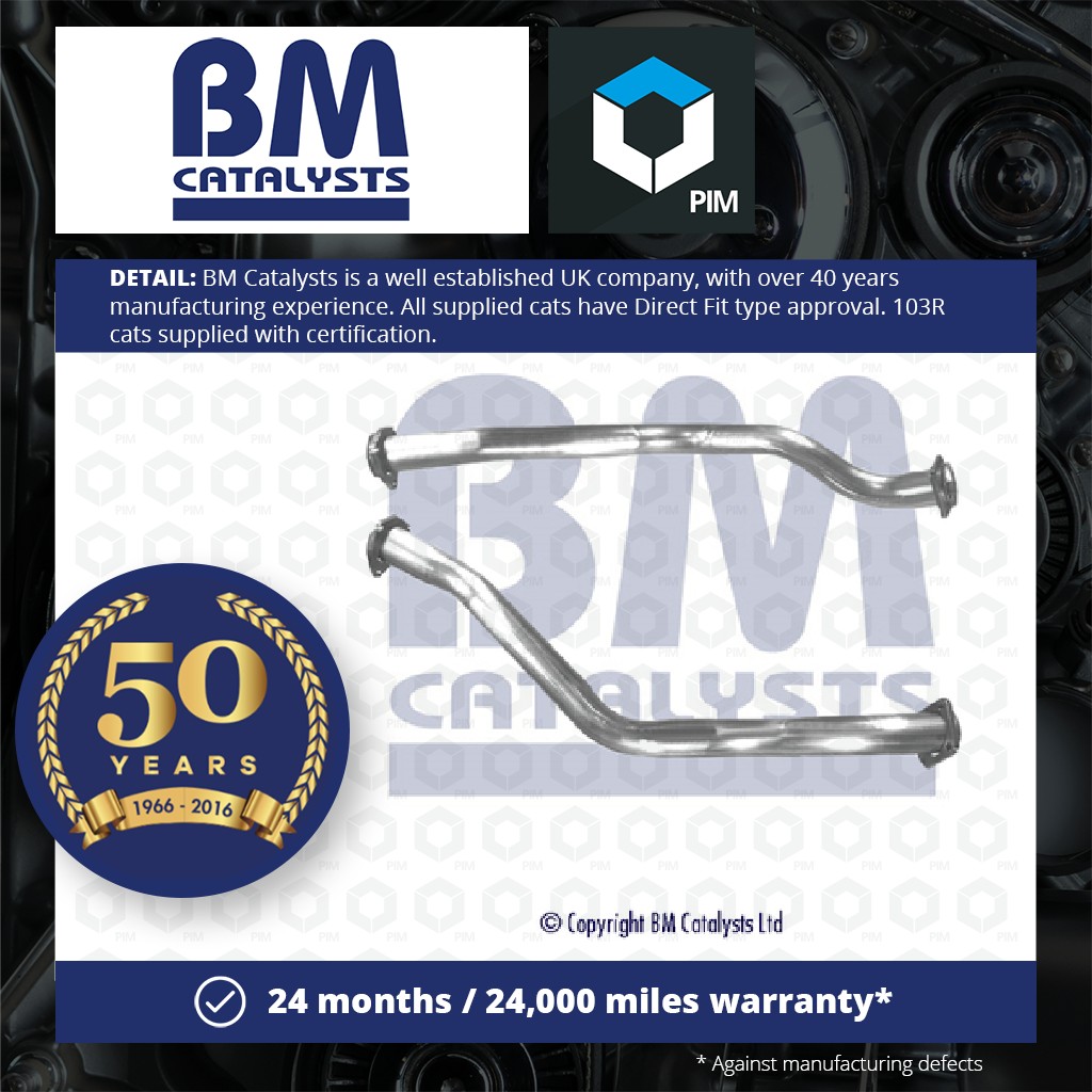 BM Catalysts Exhaust Front / Down Pipe + Fitting Kit Front BM70580K [PM2072090]