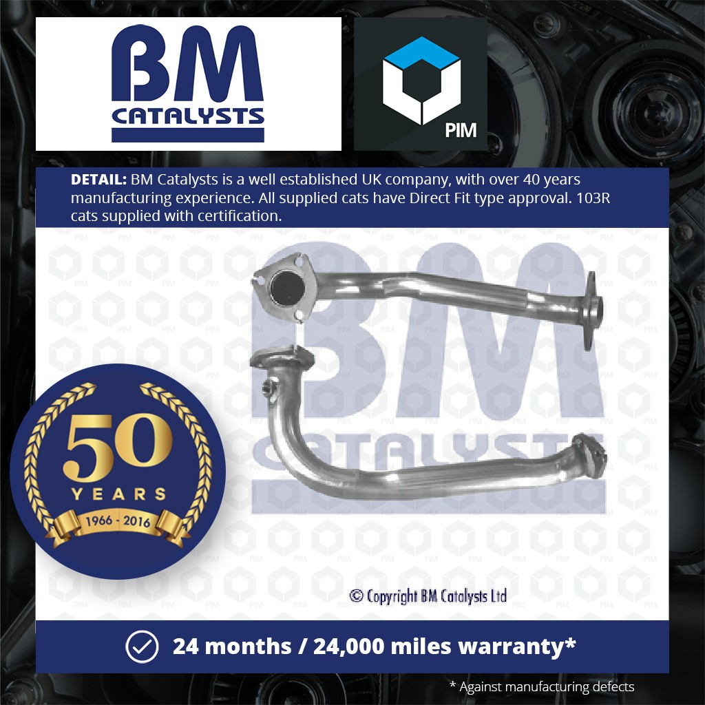 BM Catalysts Exhaust Front / Down Pipe + Fitting Kit Front BM70575K [PM2072082]